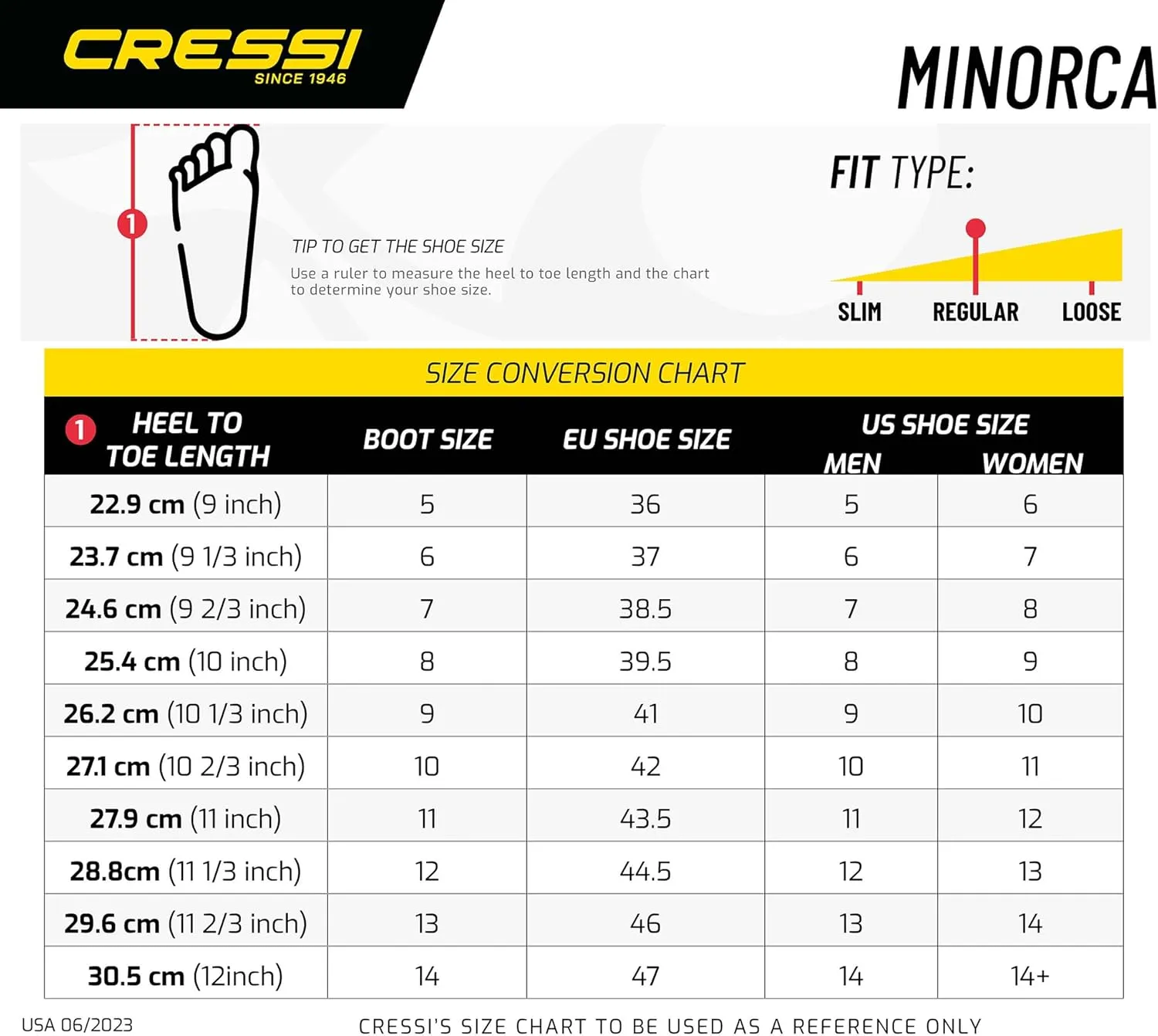 Cressi Neoprene Adult Anti-Slip Sole Boots for Water Sports: Scuba Diving, Snorkeling, Rafting, Windsurfing, Italy-made