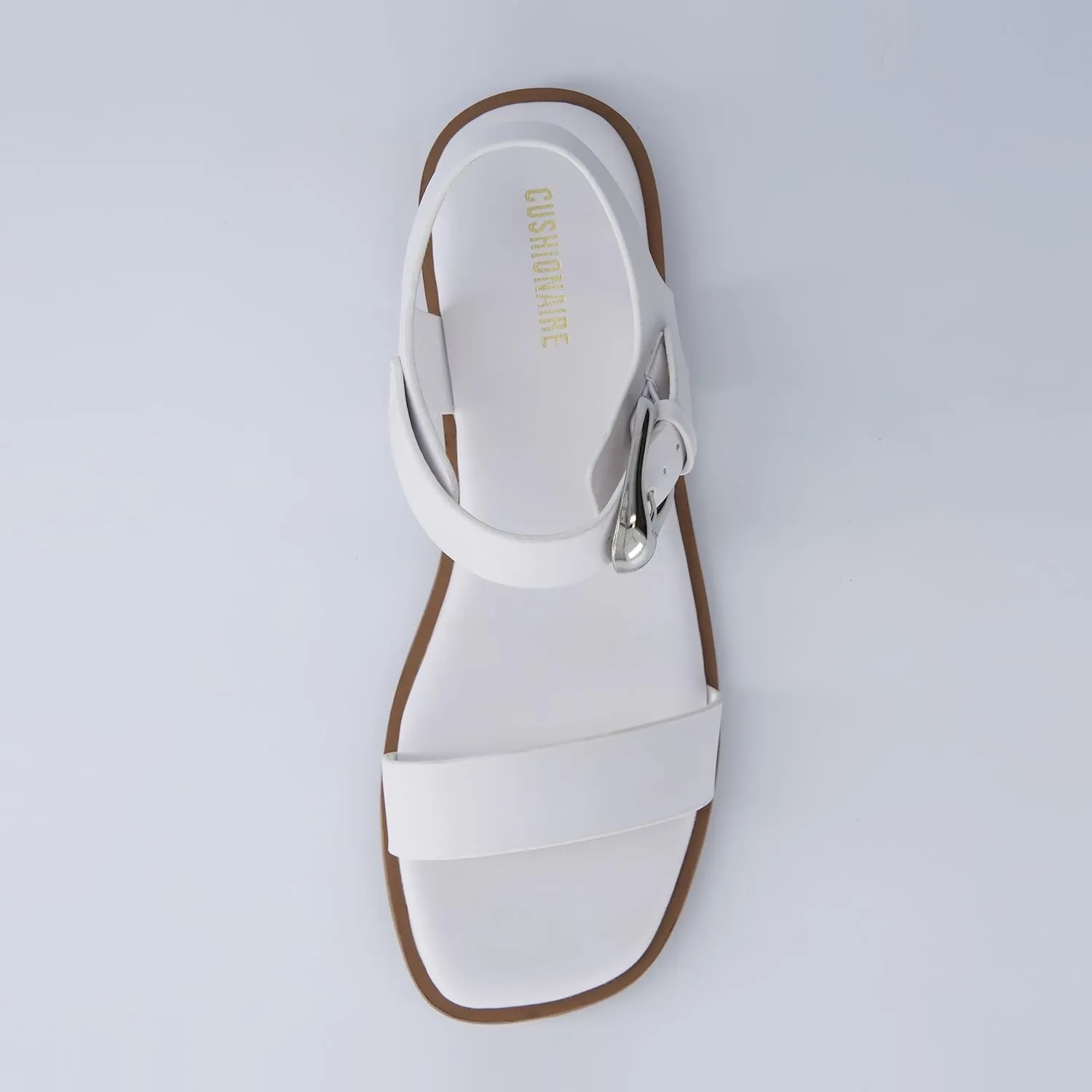 CUSHIONAIRE Cello Women's Ankle Strap Sandal With Cushioned Footbed and Adjustable Buckle