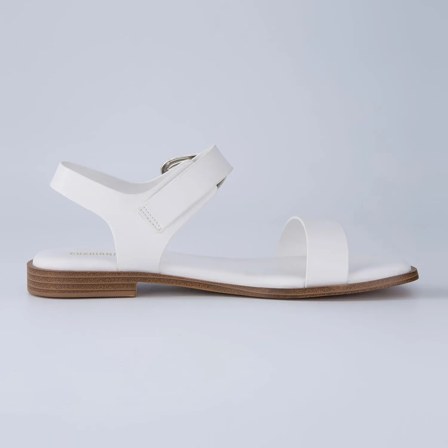 CUSHIONAIRE Cello Women's Ankle Strap Sandal With Cushioned Footbed and Adjustable Buckle