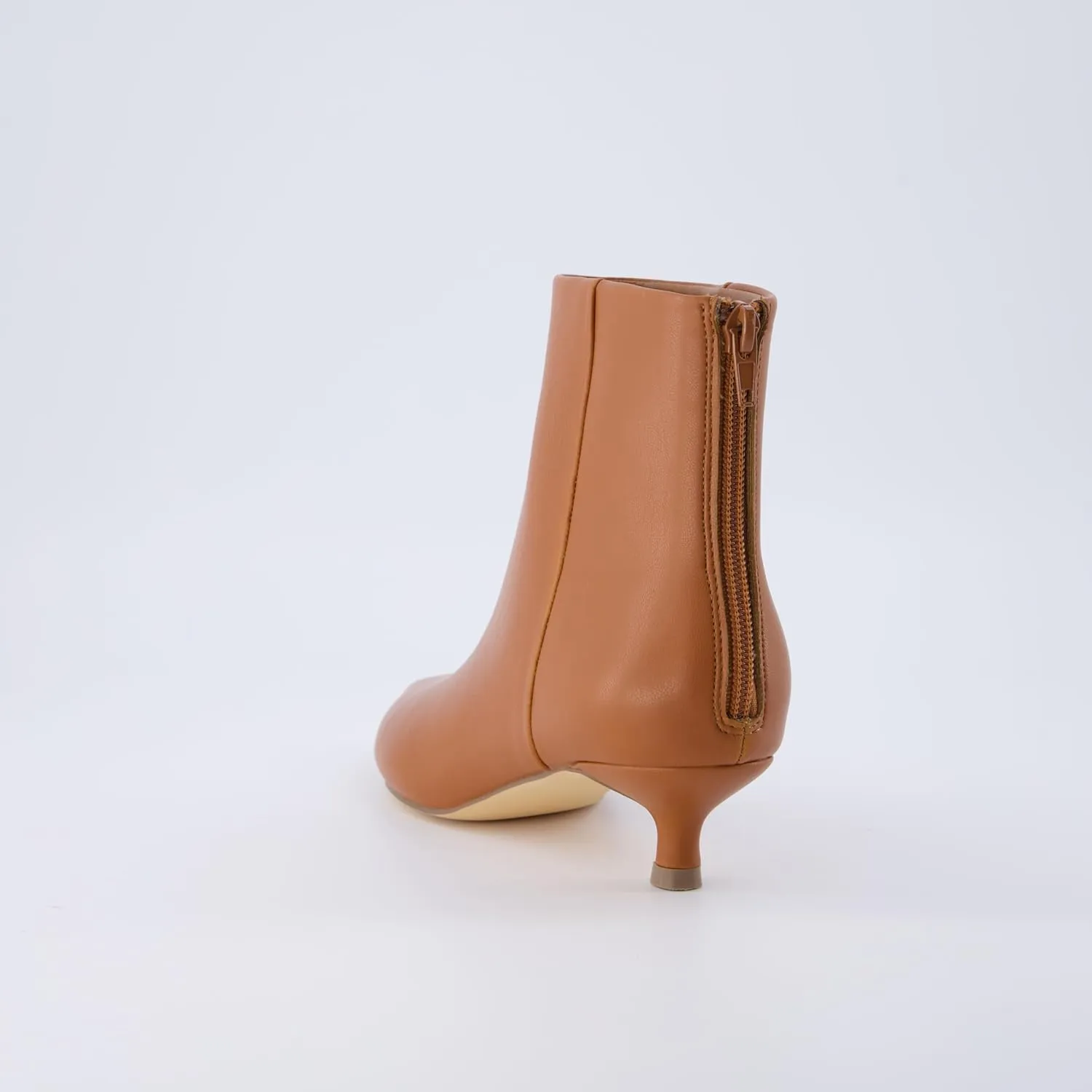 CUSHIONAIRE Women's Barbi Kitten Heel Bootie  Memory Foam, Wide Widths Available