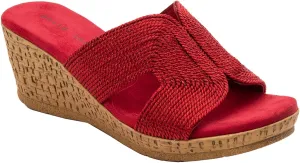 David Tate Womens Vibe Braided Slide Sandals