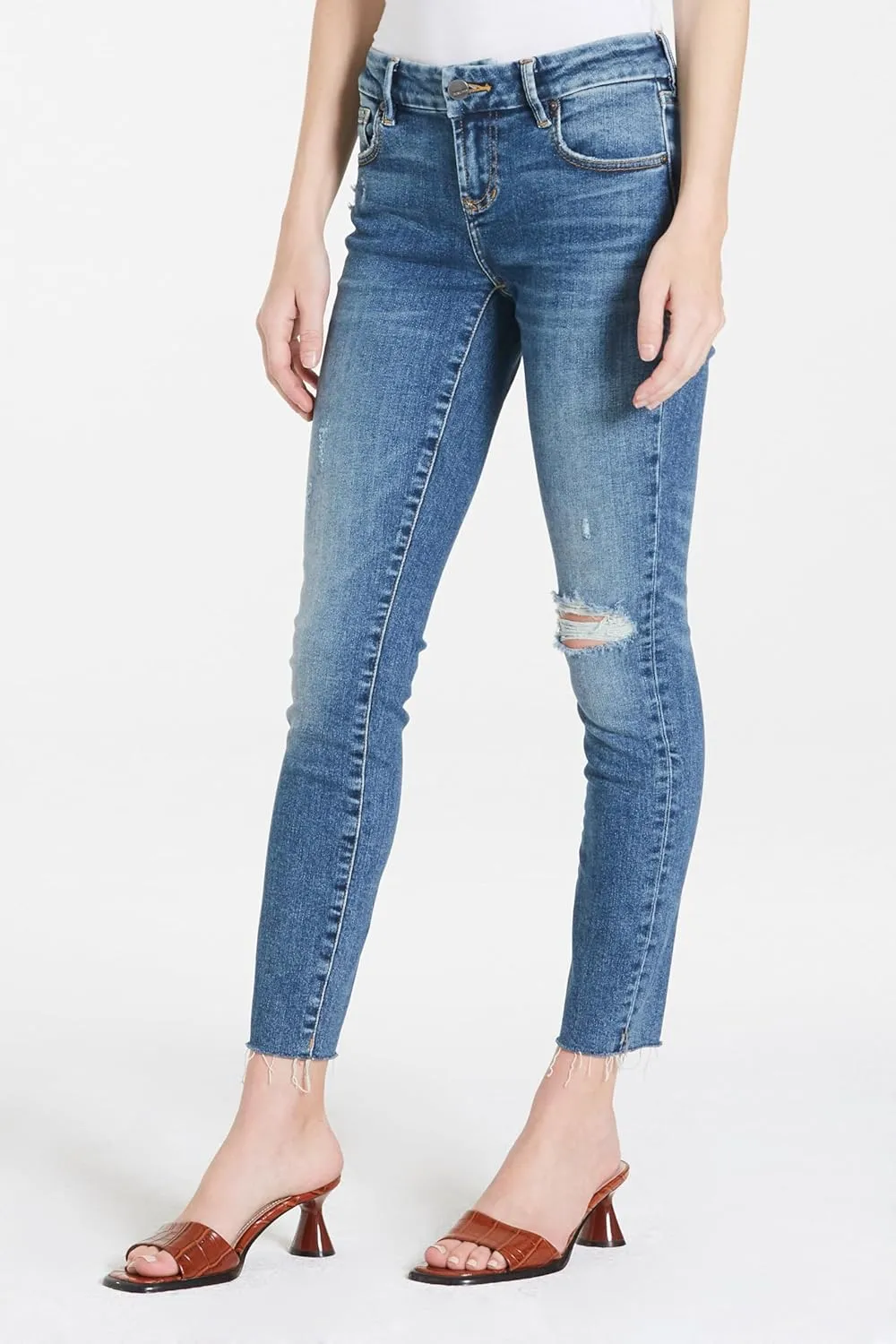 DEAR JOHN Joyrich Women's Jeans Skinny Leg Mid Rise