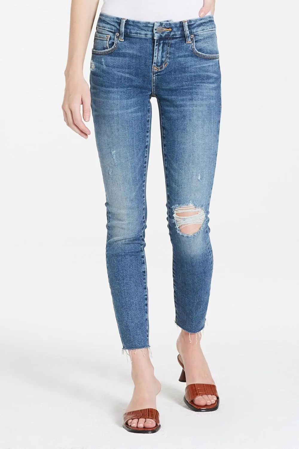 DEAR JOHN Joyrich Women's Jeans Skinny Leg Mid Rise