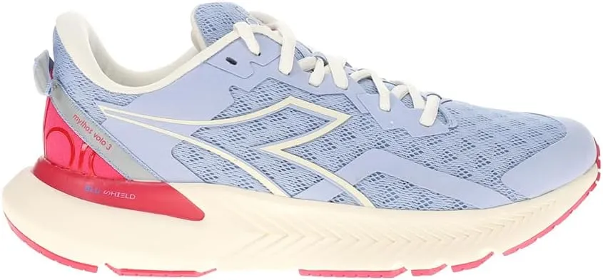 Diadora Womens Mythos Blushield Volo 3 Running Sneakers Shoes - Blue - Size 8.5 M