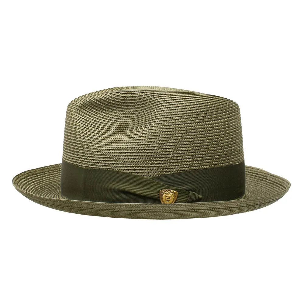 Dobbs Rosebud Olive Florentine Milan Straw Dress Hat