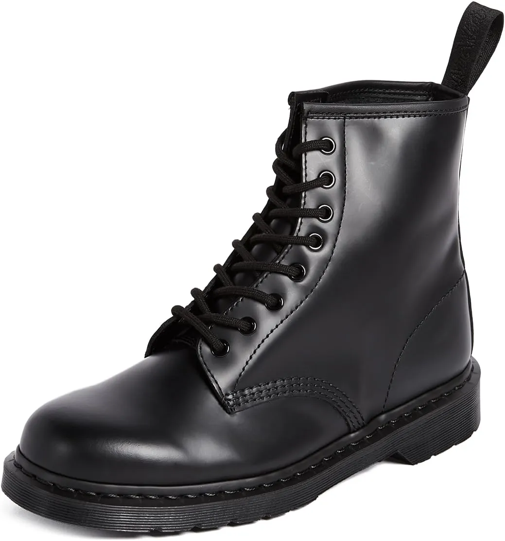 Dr. Martens Unisex-Adult 1460 Mono Smooth Leather 8 Eye Boot Combat