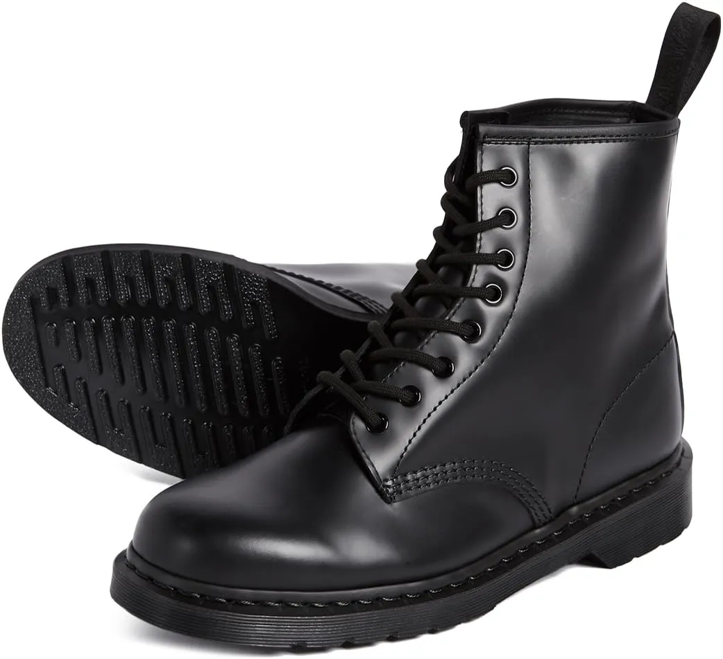 Dr. Martens Unisex-Adult 1460 Mono Smooth Leather 8 Eye Boot Combat