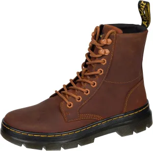 Dr. Martens unisex adult Lace Fashion Boot, Warm Tan, 11 Women 10 Men US