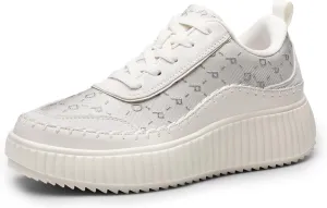 DREAM PAIRS Women Chunky City Tweed Comfortable Casual Platform Fashion Sneaker