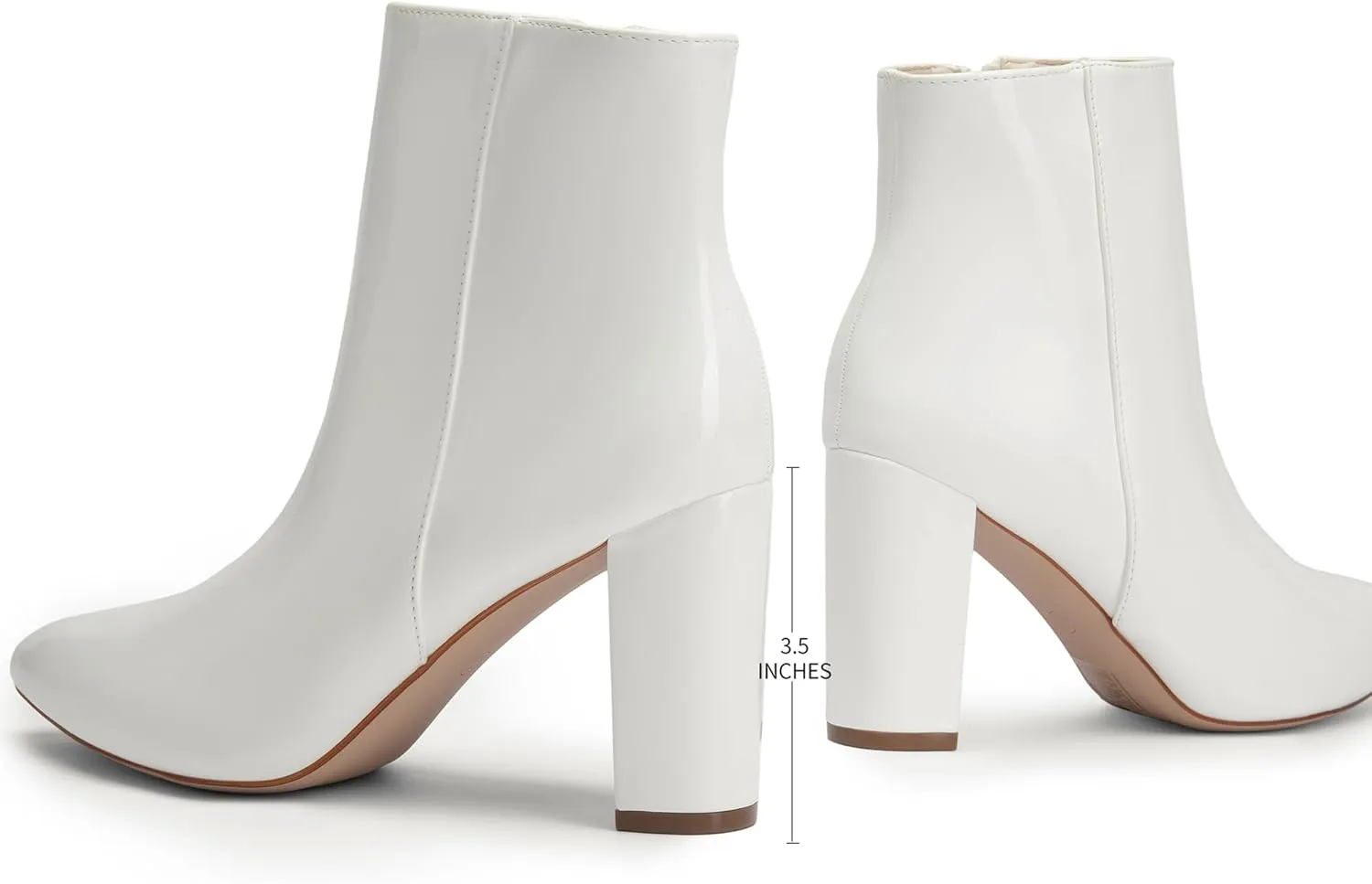 DREAM PAIRS Women's Chunky Heel Ankle Booties Pointed Toe Short Boots