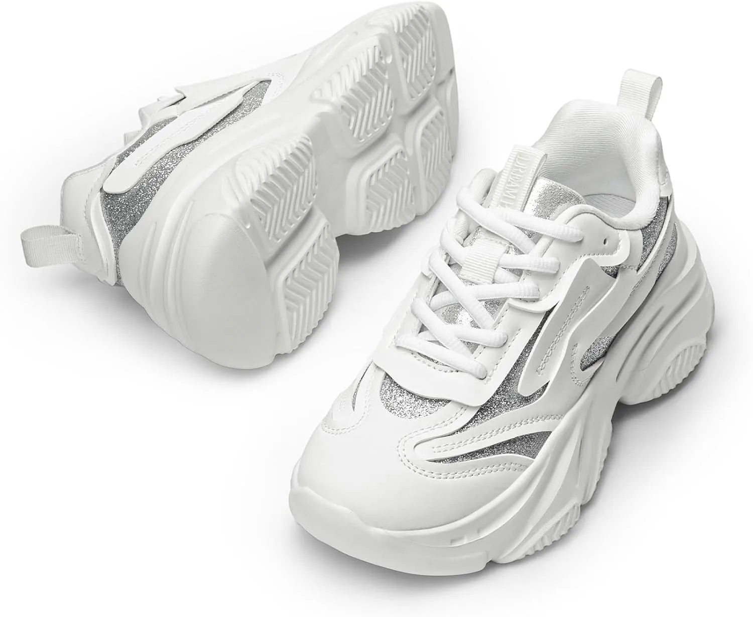 DREAM PAIRS Women's Platform Chunky Fashion Sneakers Jaxon Walking Lace-Up Comfortable Dad Sneakers Workout Sport Work Casual Tennis Shoes