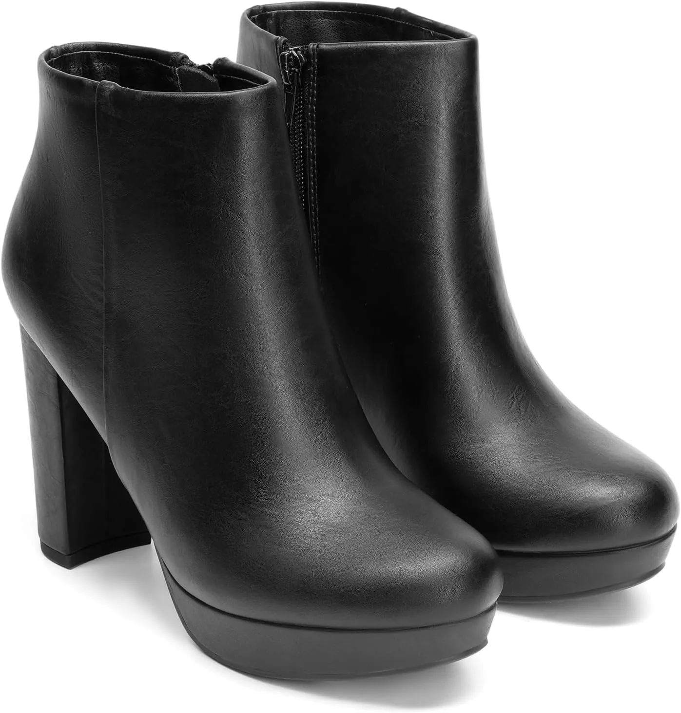 DREAM PAIRS Women's Stomp High Heel Ankle Boots
