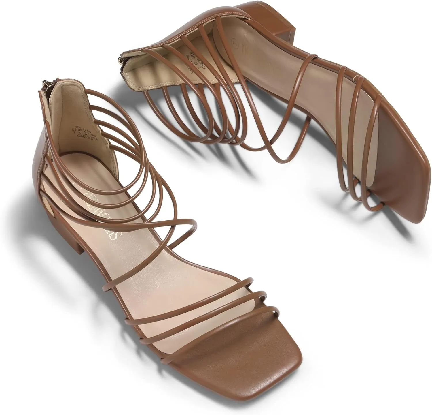 DREAM PAIRS Women's Summer Dressy Flat Sandals Girls Comfortable Gladiator Stappy Low Heel Sandals Shoes