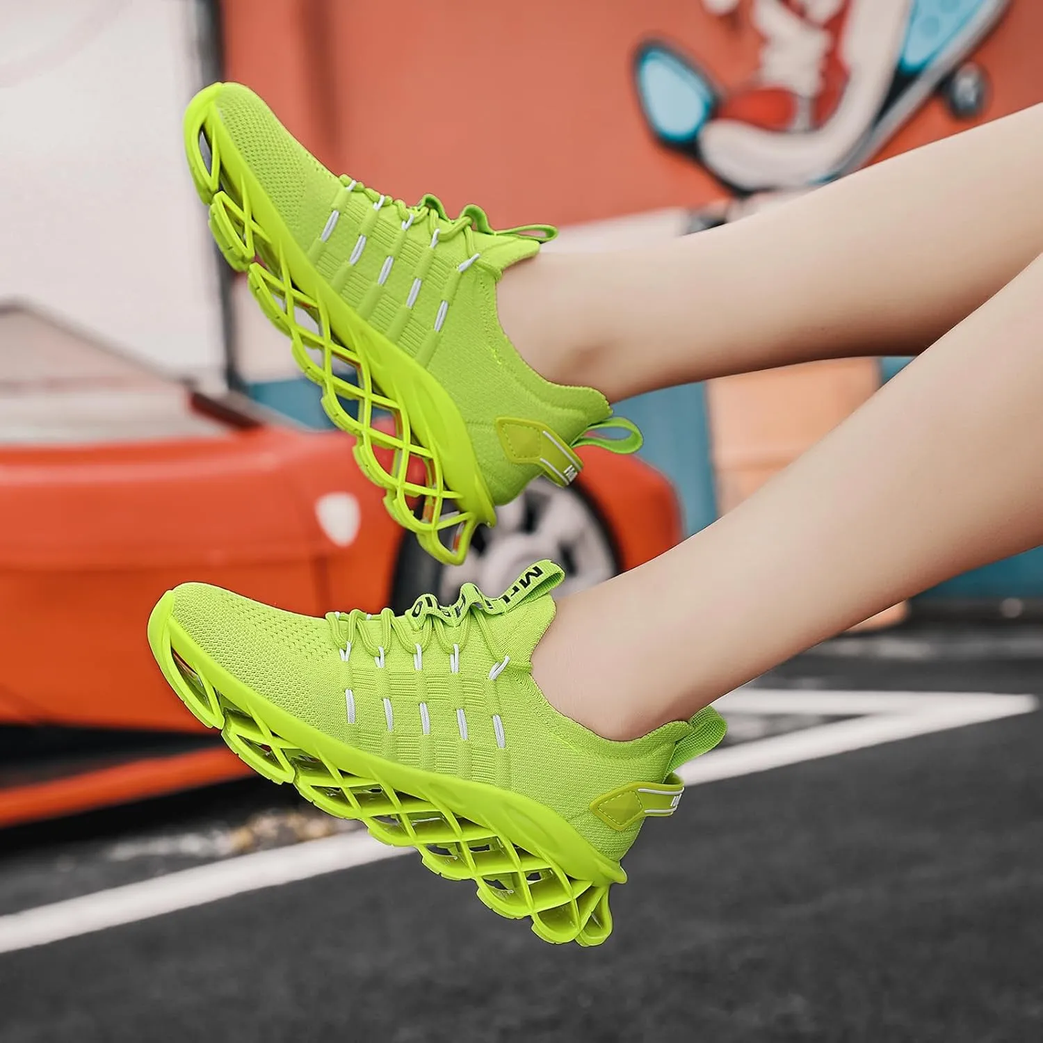 DUDHUH Women's Fashion Sneakers Womens Shoes Slip On Work Casual Comfortable Gym Walking Shoes for Women