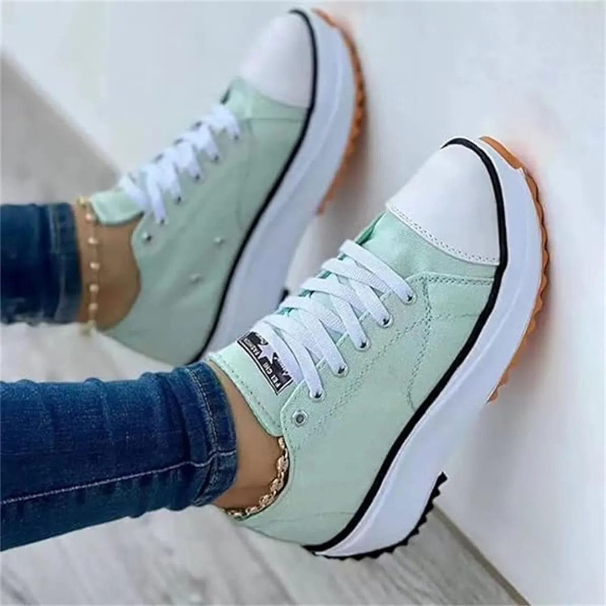 Elsvia Orthopedic Canvas Hike Platforms Sneakers, Elsvia Orthopedic Canvas Hike Platform Sneakers Shoes for Women