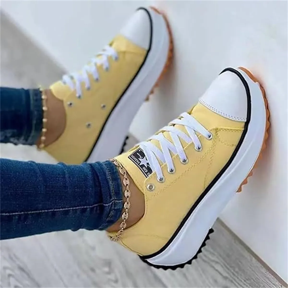 Elsvia Orthopedic Canvas Hike Platforms Sneakers, Elsvia Orthopedic Canvas Hike Platform Sneakers Shoes for Women