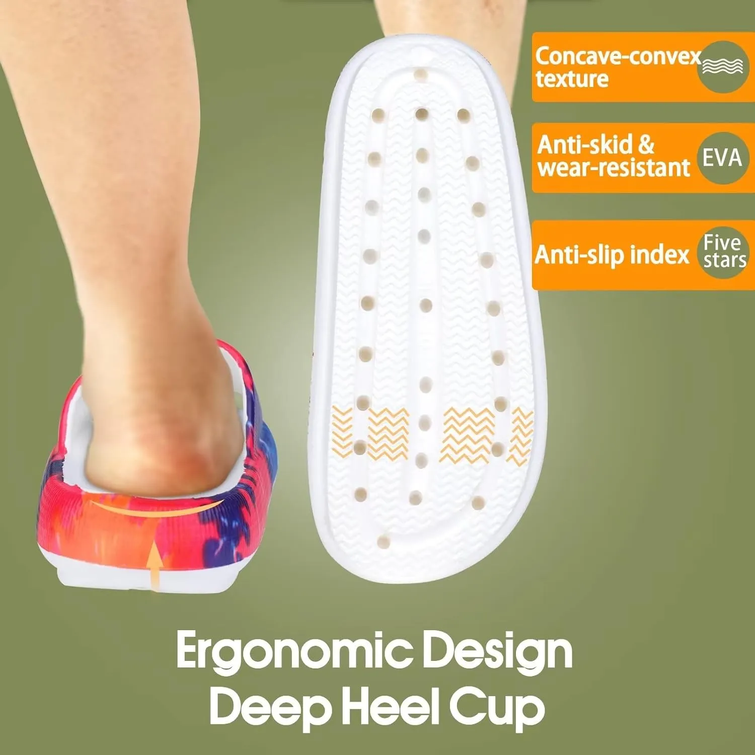 EQUICK Cloud Slides Pillow Slippers for Women and Men | Shower Slippers Bathroom Sandals | Ultra Soft | Cushioned Thick Sole | Indoor & Outdoor