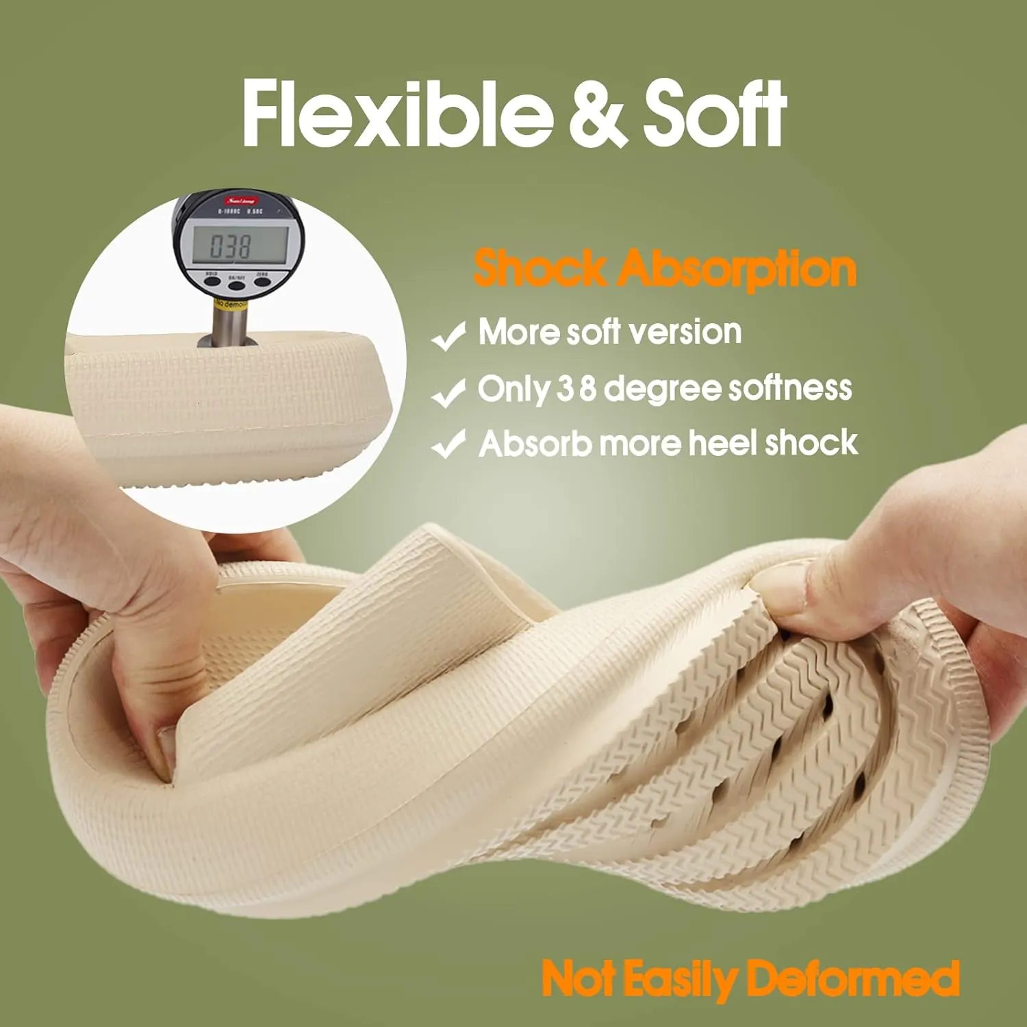 EQUICK Cloud Slides Pillow Slippers for Women and Men | Shower Slippers Bathroom Sandals | Ultra Soft | Cushioned Thick Sole | Indoor & Outdoor
