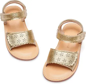 Felix & Flora Toddler Girl Sandals -Flower Girl Dress Shoes Open Toe Little Kid Summer Flats