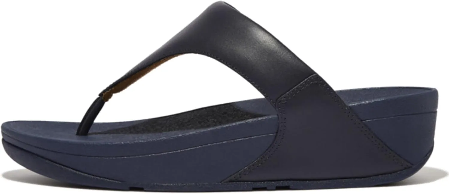 FitFlop Women's Lulu Leather Toe-Post Thong Sandals