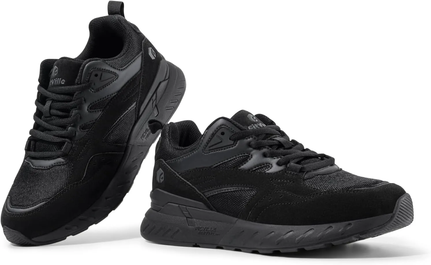 FitVille Extra Wide Walking Shoes Women Wide Width Workout Sneakers with Arch Support for Flat Feet Heel Pain Relief - Rebound Core V9