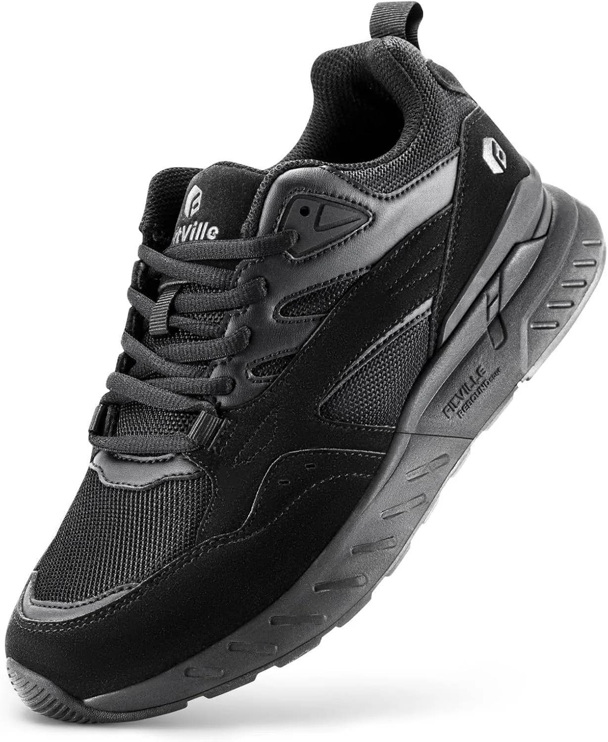 FitVille Extra Wide Walking Shoes Women Wide Width Workout Sneakers with Arch Support for Flat Feet Heel Pain Relief - Rebound Core V9