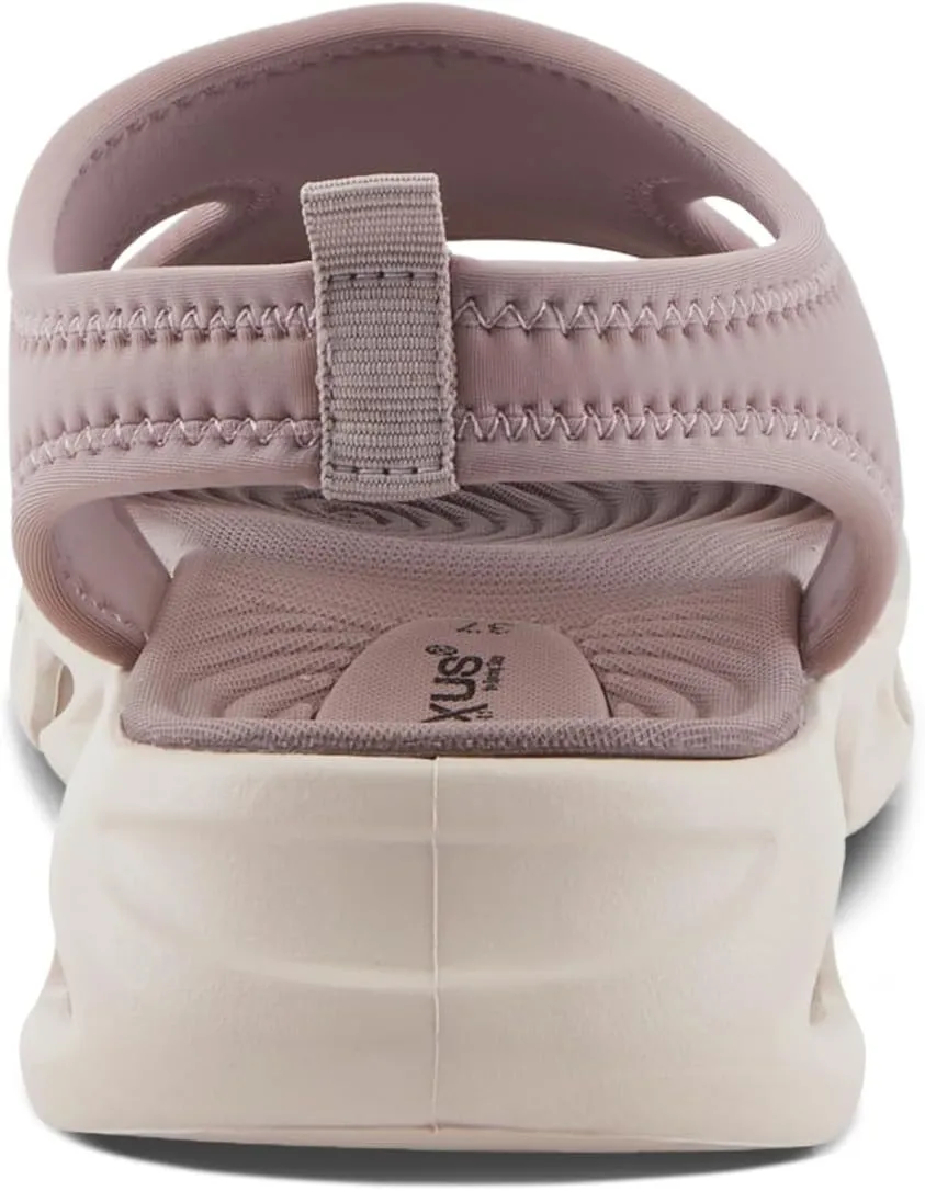Flexus Women's GUZMAN Ankle Strap Sandals – Lycra Slip-On with Cushioned Footbed and Sporty EVA Outsole