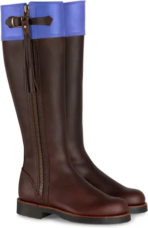 FOWT Women Cowboy Knee High Boots Low Chunky Heel Fringed Knee Boots Round Toe Side Zipper Buckle Boots, Tassel Western Riding Boots Casual or Dress up, Size 4-16