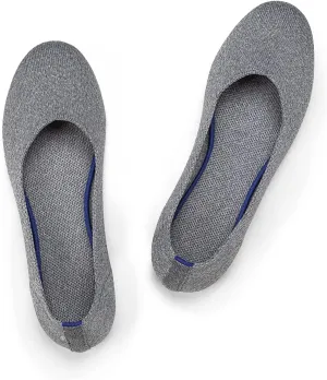 Frank Mully Women’s Ballet Flat Shoes Knit Dress Shoes Round Toe Slip On Ballerina Flats for Woman Low Wedge Comfort Soft