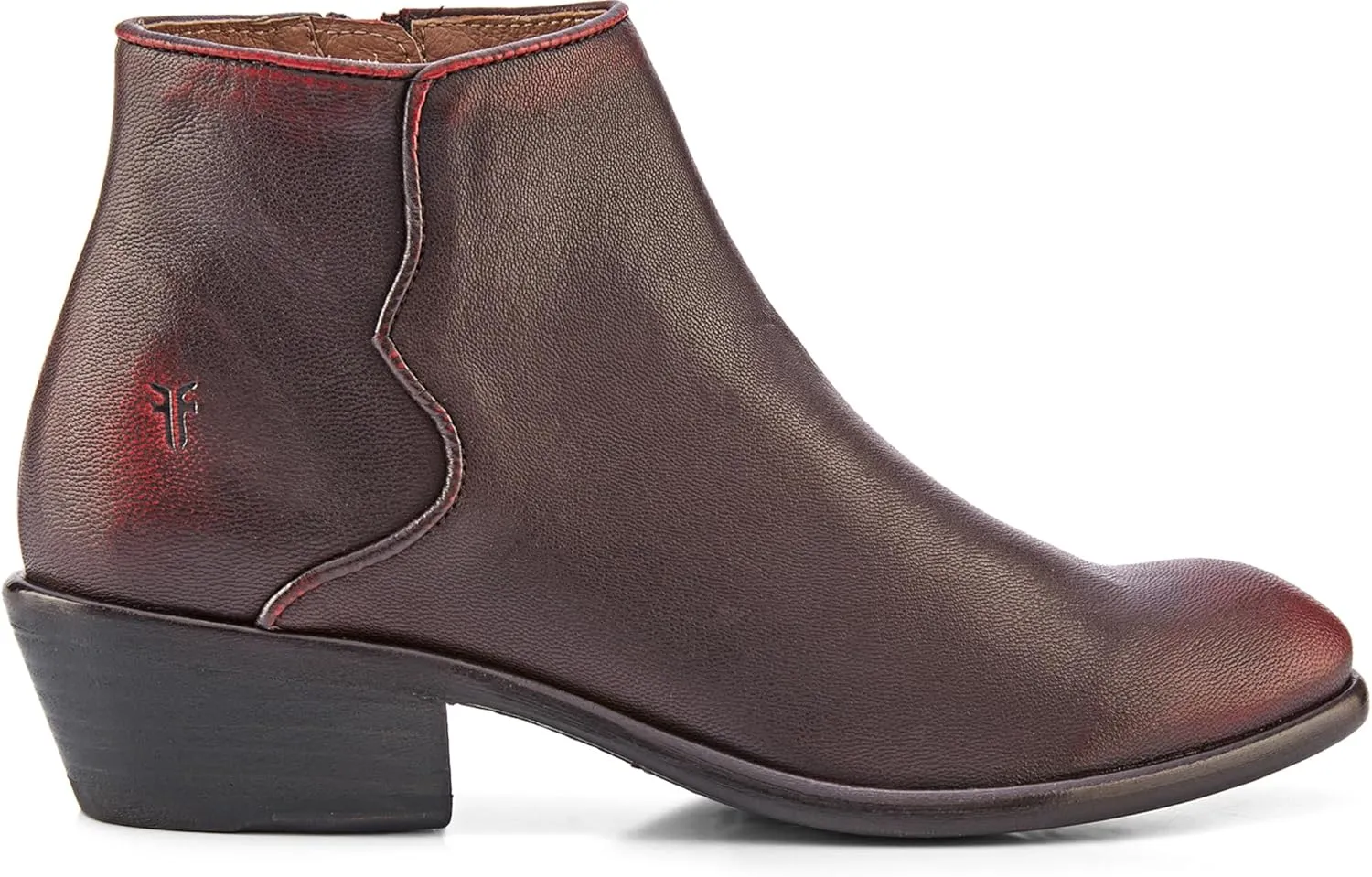 Frye Carson Piping Booties for Women Made from Soft Full-Grain Leather with Signature Western-Inspired Piping Detail and Supple Leather Lining – 4” Shaft Height