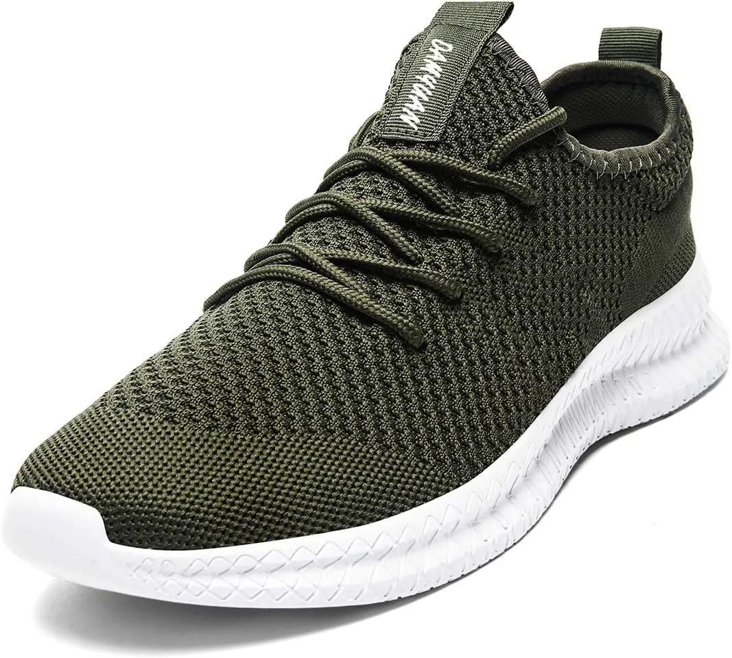 FUJEAK Men Running Shoes Men Casual Breathable Walking Shoes Sport Athletic Sneakers Gym Tennis Slip On Comfortable Lightweight Shoes