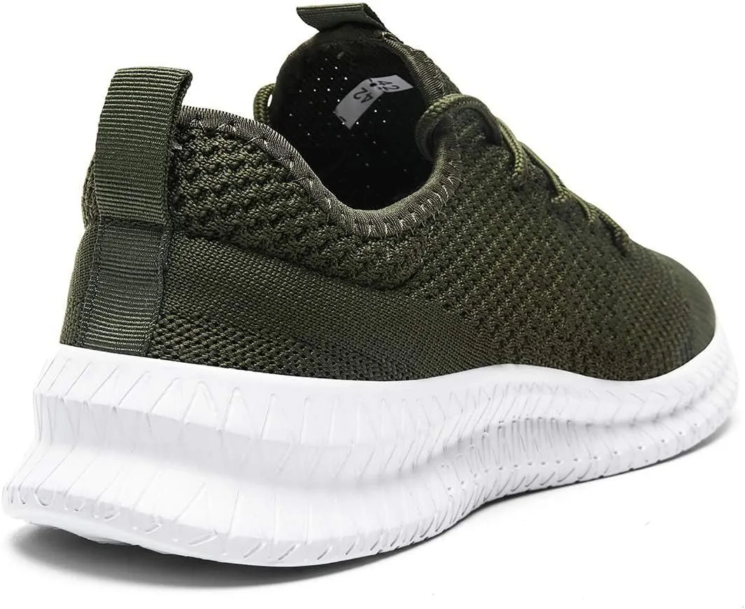 FUJEAK Men Running Shoes Men Casual Breathable Walking Shoes Sport Athletic Sneakers Gym Tennis Slip On Comfortable Lightweight Shoes