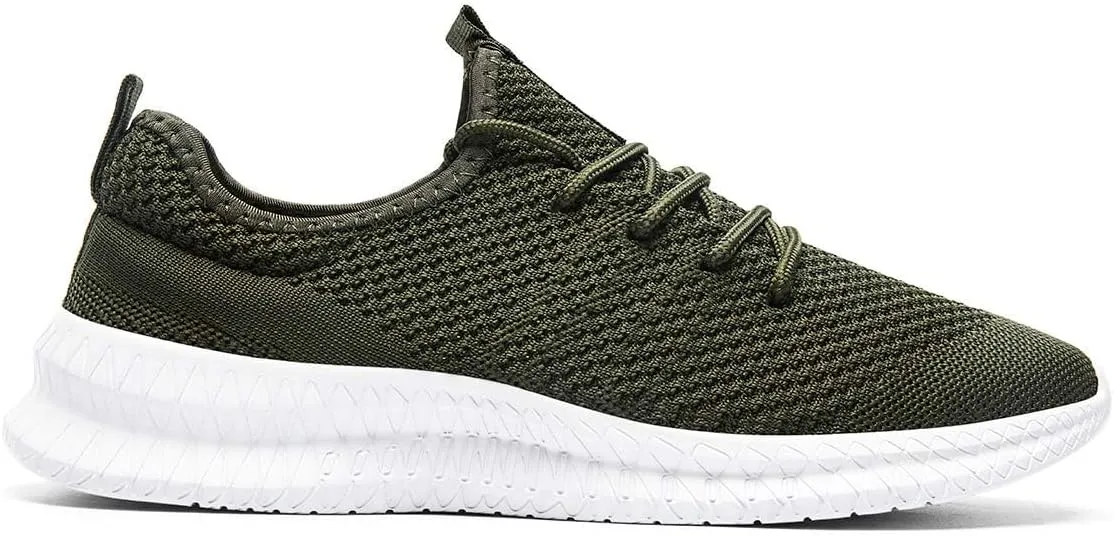 FUJEAK Men Running Shoes Men Casual Breathable Walking Shoes Sport Athletic Sneakers Gym Tennis Slip On Comfortable Lightweight Shoes