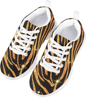 GIFTPUZZ Kids Breathable Running Sneakers Lightweight Athletic Lace Up Sports Comfort Flats Shoes