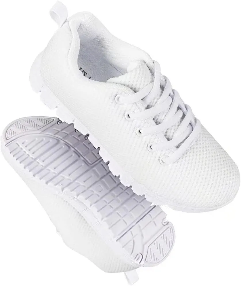 GIFTPUZZ Kids Sneakers Athletic Running Sports Shoes Breathable Mesh Tennis Shoes