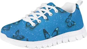 GIFTPUZZ Kids Unisex Sneakers Running Shoes Lace Up Athletic Mesh Sport Shoes Walking Flats