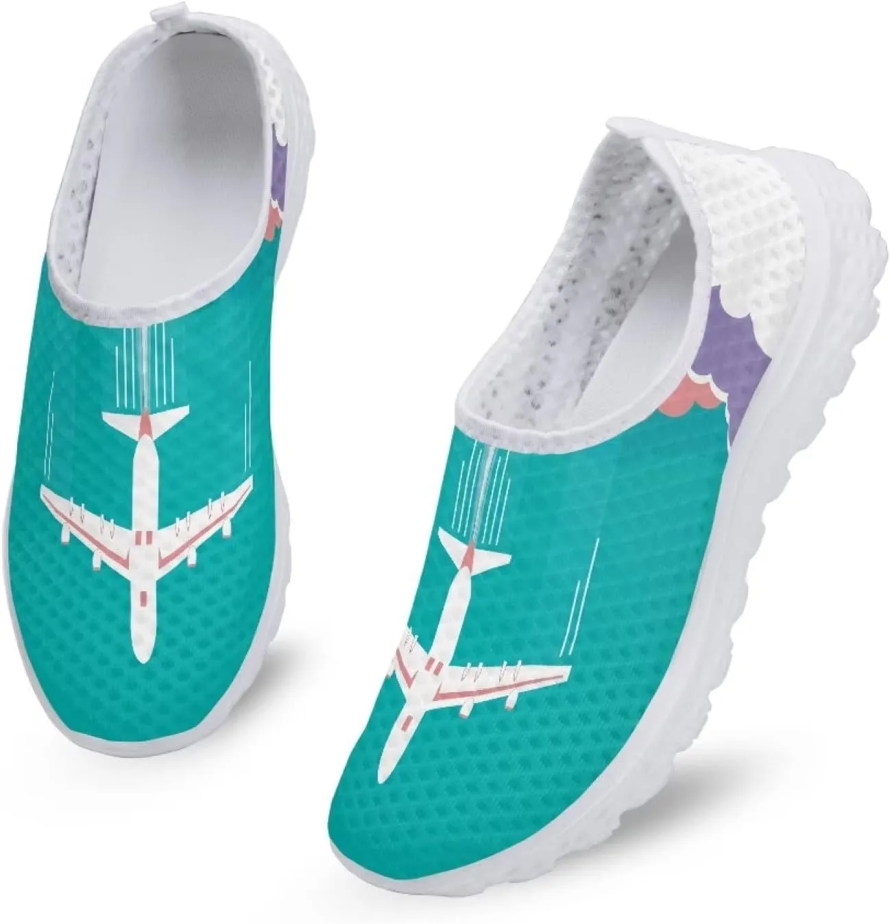 GIFTPUZZ Women's Athletic Walking Shoes Mesh Tennis Shoes Workout Sneakers Casual Shoes
