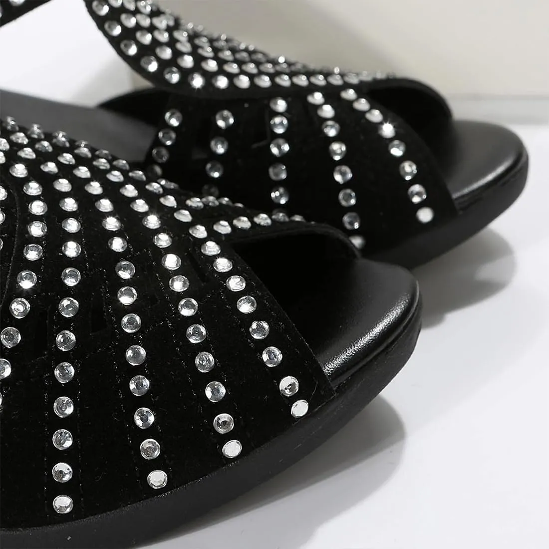 Glowstep Orthopedic Low Heel Cut-Out Sandals Wedge Non-slip Comfortable, Cushioned, Breathable Orthopedic Sandals