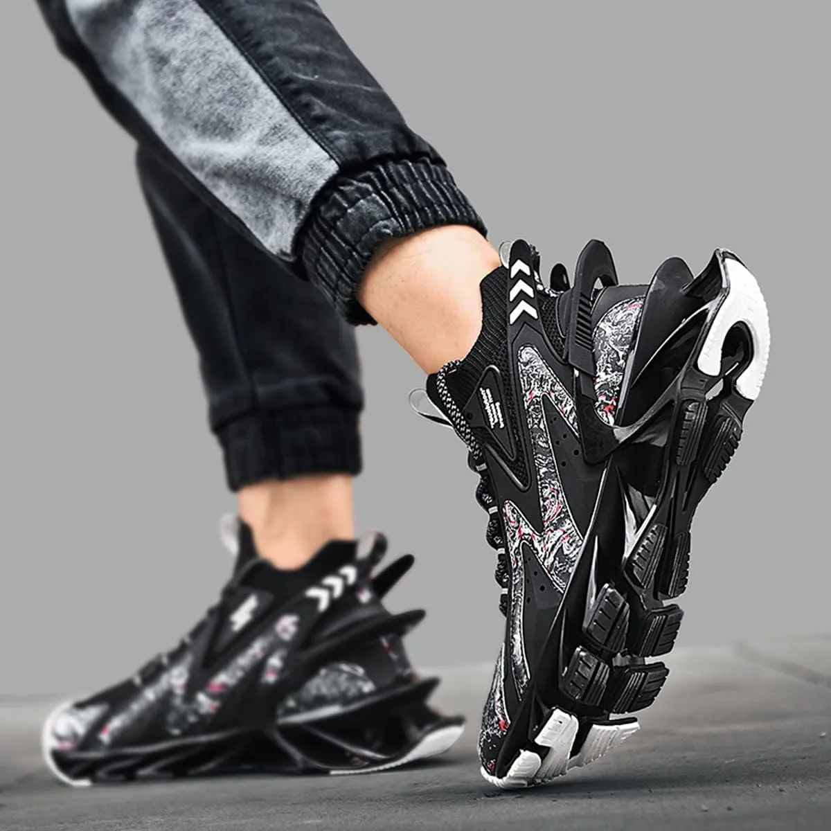 GSIGUL Mens Running Shoes Sports Athletic Fashion Sneakers Lightweight Breathable Mesh Tennis Walking Shoes