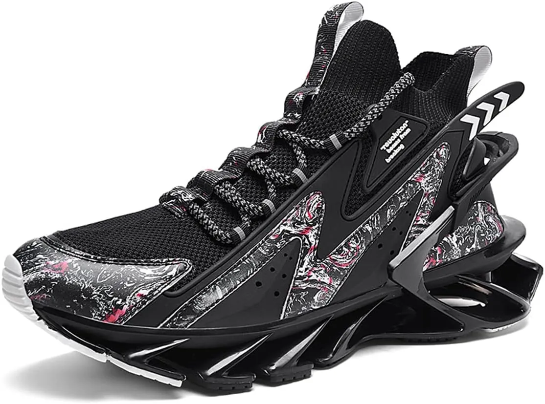 GSIGUL Mens Running Shoes Sports Athletic Fashion Sneakers Lightweight Breathable Mesh Tennis Walking Shoes