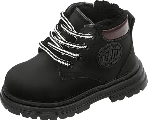 Happy Cherry Toddler Work Boots Classic Snow Boots Waterproof Winter Boots Ankle Lace Up Boot Construction Boots