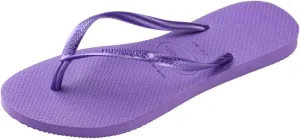 Havaianas Kids Slim Flip Flops - Kids' Summer Sandals for Girls - Dark Purple, 2Y Big Kid