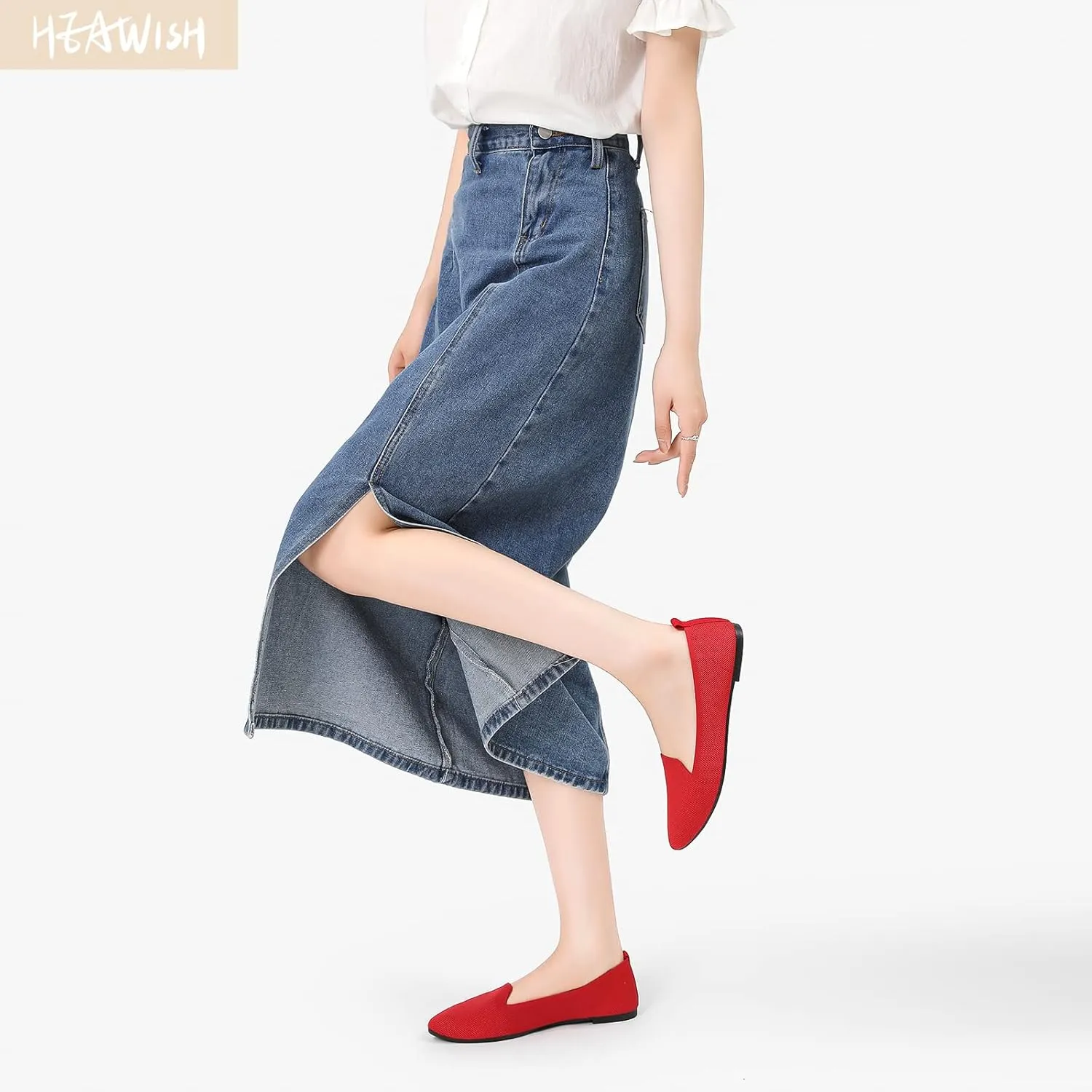 HEAWISH Women’s Flats Shoes Pointed Toe Ballet Flats Dressy Comfortable