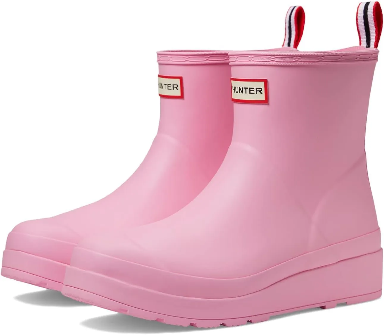 HUNTER Original Women's Play Short Waterproof Rain Boots (Pink Fizz, US Size 6)