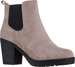ILLUDE Women’s Classic Chelsea Bootie Chunky Mid Heel Rounded Toe Slip On Boots