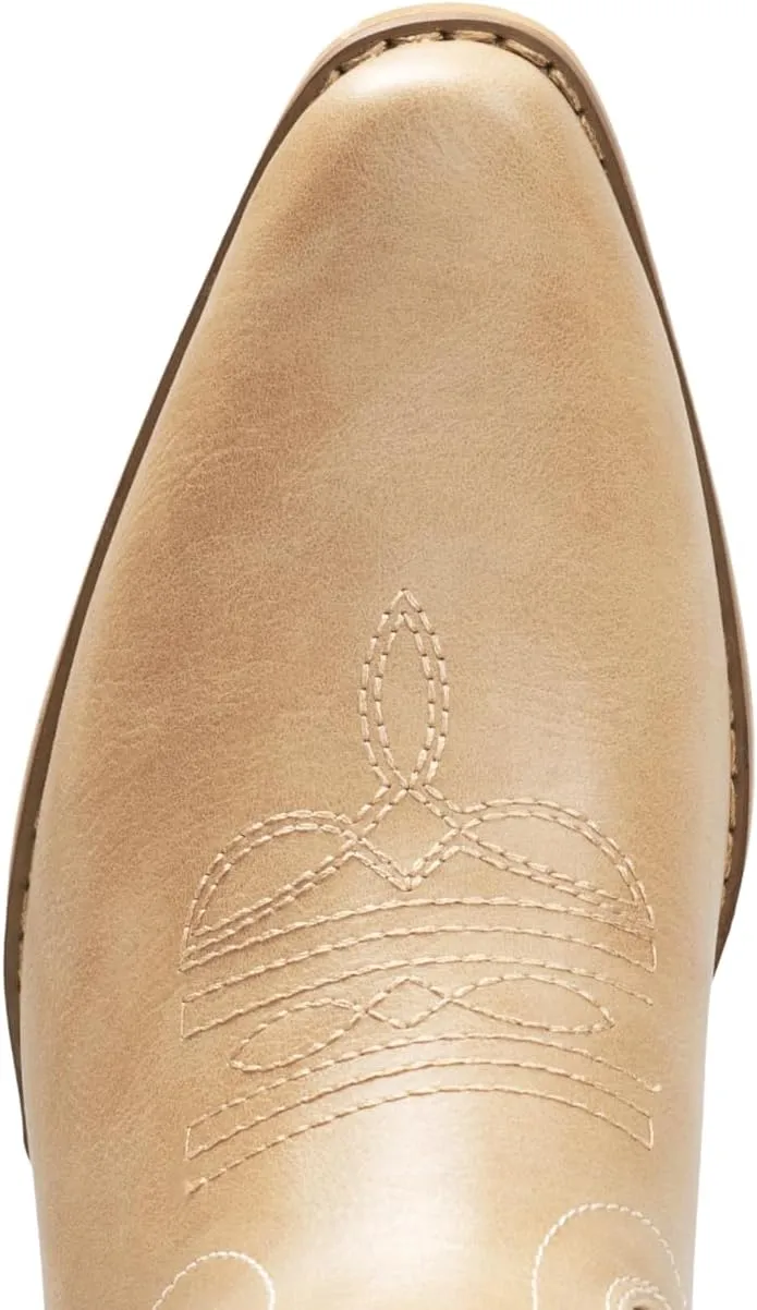 IUV Cowboy Boots For Women Pointy Toe Women's Western Boots Cowgirl Boots Mid Calf Boots