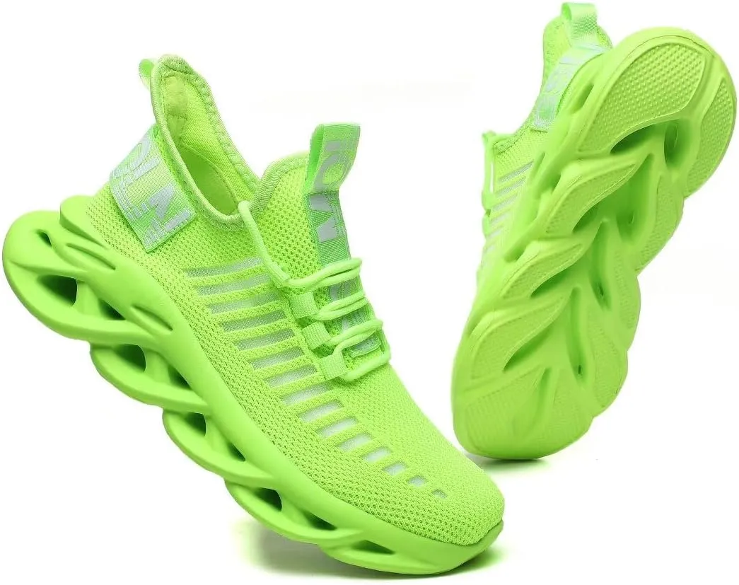 Jakcuz Women's Lace Up Walking Shoes Breathable Ultra Lightweight Sport Casual Ladies Girls Fashion Platform Sneakers