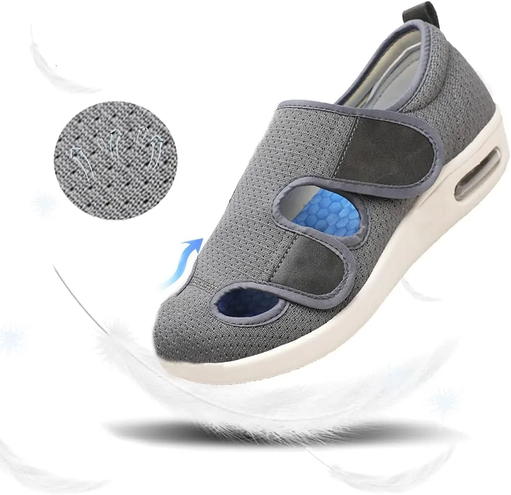 JBTNBX Women's Diabetic Shoe Walking Shoes Extra Wide Widths Adjustable Sneakers for Elderly Edema Swollen Feet