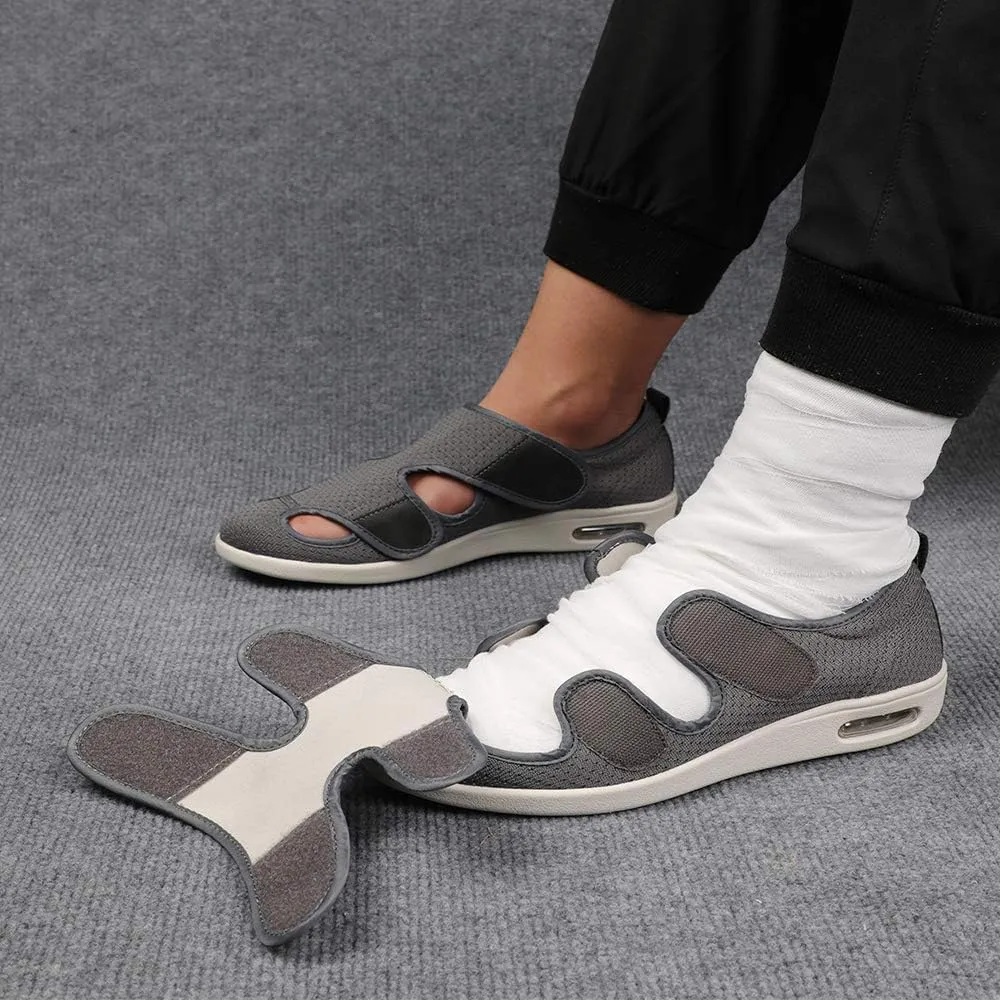 JBTNBX Women's Diabetic Shoe Walking Shoes Extra Wide Widths Adjustable Sneakers for Elderly Edema Swollen Feet