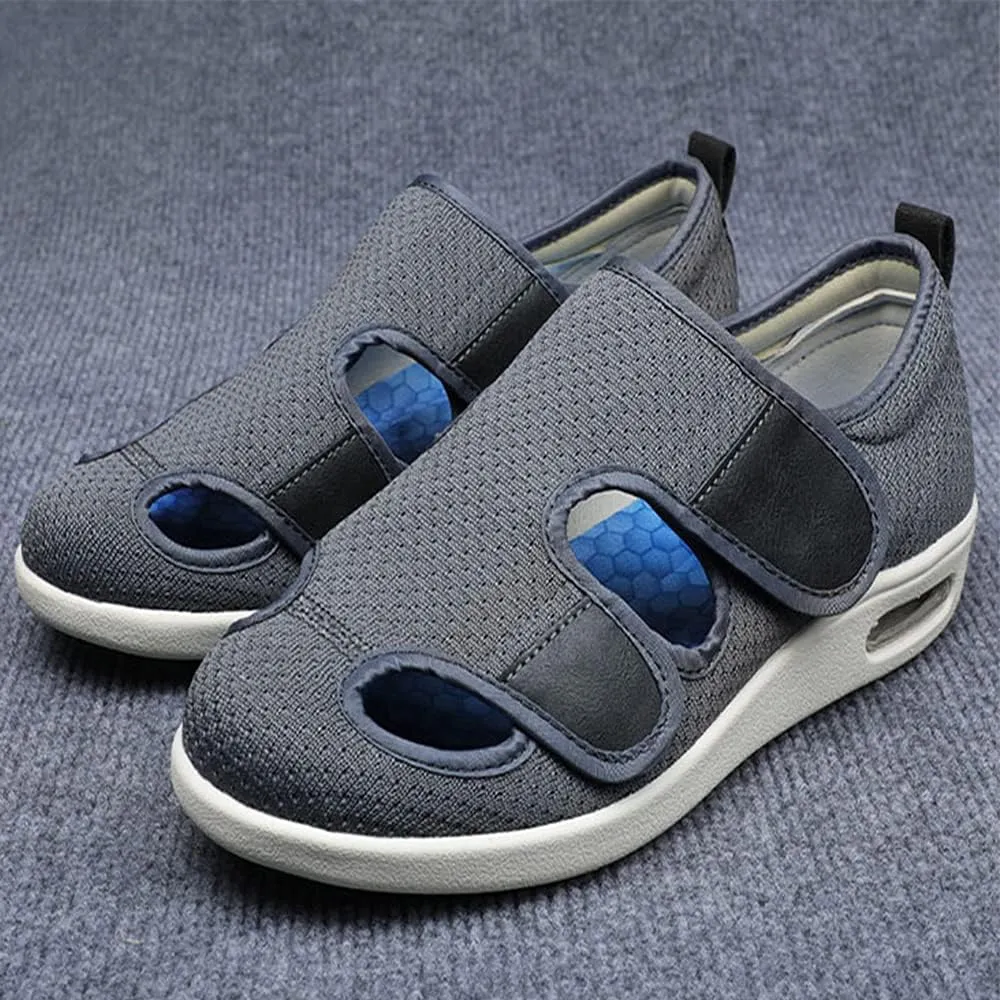 JBTNBX Women's Diabetic Shoe Walking Shoes Extra Wide Widths Adjustable Sneakers for Elderly Edema Swollen Feet